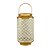 LANTERNA DECORATIVA METAL BRANCA 16x28cm - Imagem 1