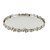 BANDEJA DECORATIVA METAL C/PÉ ESPELHADA 26x3cm - Imagem 1