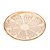 CJ 6 PRATOS SOBREMESA CRISTAL PRINCESS CHAMPANHE 20cm - Imagem 1