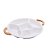 PETISQUEIRA PORCELANA C/5 DIVISÓRIAS BRANCA 43x36x5cm - Imagem 1