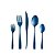 FAQUEIRO 30PC AÇO INOX DAVOS AZUL FOSCO - Imagem 1