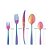 FAQUEIRO 30PC AÇO INOX DAVOS RAINBOW FOSCO - Imagem 3