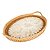 BANDEJA DECORATIVA MADREPÉROLA BRANCA 40x27x6cm - Imagem 1