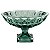 CENTRO DE MESA CRISTAL C/PÉ DIAMANT VERDE 32x19cm - Imagem 2