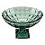 CENTRO DE MESA CRISTAL C/PÉ DIAMANT VERDE 32x19cm - Imagem 3