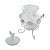 POTICHE DECORATIVO CINZELADO FERRO FUNDIDO ESMALTADO 800ml - Imagem 3