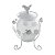 POTICHE DECORATIVO CINZELADO FERRO FUNDIDO ESMALTADO 800ml - Imagem 1