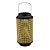 LANTERNA METAL C/LED PALHA 16x30cm - Imagem 1