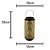 LANTERNA METAL C/LED PALHA 16x35cm - Imagem 3