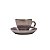 CJ 6 XÍCARAS CAFÉ CERÂMICA C/PIRES ARGENT SILVER 80ml - Imagem 3