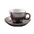 CJ 6 XÍCARAS CAFÉ CERÂMICA C/PIRES ARGENT SILVER 80ml - Imagem 1