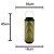 LANTERNA METAL C/LED PALHA 16x40cm - Imagem 3