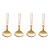 CJ 4 COLHERES AÇO INOX P/MESA TURIM DOURADO/ROSE - Imagem 2