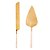 CJ 2PC AÇO INOX P/BOLO TURIM DOURADO/ROSE - Imagem 1