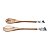 CJ 2PC COLHER GARFO MADEIRA P/SALADA CABO ZAMAC 26x2cm - Imagem 3