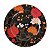 SOUSPLAT PLÁSTICO FLORAL PRETO 33cm - Imagem 1