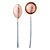 CJ 2PC AÇO INOX P/SERVIR TURIM ROSE/AZUL - Imagem 1