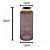 VASO VIDRO ROXO 12x32cm - Imagem 2