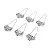CJ 6 PC MARCADORES DE AÇO INOX P/VINHO TRANÇADO - Imagem 1