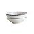 CJ 6 BOWLS PORCELANA BONE CHINA BLUE SILVER RELEVO 15x7cm - Imagem 4