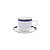 CJ 6 XÍCARAS CHÁ PORCELANA C/PIRES BONE CHINA 300ml - Imagem 1