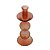 CASTIÇAL VIDRO CORAL 9x22cm - Imagem 2