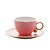 CJ 6 XÍCARAS CHÁ PORCELANA C/PIRES EGG ROSA MATT 200ml - Imagem 2