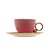 CJ 6 XÍCARAS CHÁ PORCELANA C/PIRES EGG ROSA MATT 200ml - Imagem 3