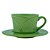 CJ 4 XÍCARAS PORCELANA P/CAFÉ C/PIRES IRIS OLIVA 80ml - Imagem 1