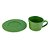 CJ 4 XÍCARAS PORCELANA P/CAFÉ C/PIRES IRIS OLIVA 80ml - Imagem 4