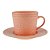 CJ 4 XÍCARAS PORCELANA P/CHÁ C/PIRES TILES BLUSH 250ml - Imagem 1