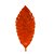 FOLHA DECORATIVA CERÂMICA LARANJA 32x12x4cm - Imagem 3