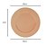 PRATO RASO PORCELANA TILES BLUSH 28cm - Imagem 4