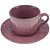 CJ 4 XÍCARAS PORCELANA P/CAFÉ C/PIRES TILES LILAC 80ml - Imagem 3