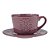 CJ 4 XÍCARAS PORCELANA P/CAFÉ C/PIRES TILES LILAC 80ml - Imagem 2