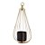 LANTERNA METAL P/PENDURAR DOURADO 25x14x49cm - Imagem 2
