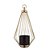 LANTERNA METAL P/PENDURAR DOURADO 26x20x49cm - Imagem 1