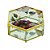 CAIXA DECORATIVA VIDRO FLORAL 19x16x8cm - Imagem 2