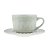 CJ 4 XÍCARAS PORCELANA P/CAFÉ C/PIRES GRACE BRANCO 80ml - Imagem 1