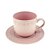 CJ 4 XÍCARAS PORCELANA P/CHÁ C/PIRES GRACE ROSE 250ml - Imagem 2