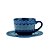 CJ 4 XÍCARAS PORCELANA P/CAFÉ C/PIRES GRACE AZUL 80ml - Imagem 1