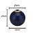VASO VIDRO ROUND AZUL 20x19cm - Imagem 2