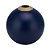 VASO VIDRO ROUND AZUL 20x19cm - Imagem 1