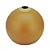 VASO VIDRO ROUND MOSTARDA 25x24cm - Imagem 1