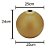 VASO VIDRO ROUND MOSTARDA 25x24cm - Imagem 2