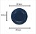 PRATO RASO PORCELANA GRACE AZUL 27cm - Imagem 4