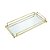 BANDEJA DECORATIVA METAL DOURADA 34x16x4cm - Imagem 1