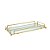 BANDEJA DECORATIVA METAL DOURADA 34x16x4cm - Imagem 2