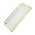 CJ 2 BANDEJAS DECORATIVAS METAL DOURADA 36x20x5cm/34x16x4cm - Imagem 3