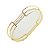 BANDEJA DECORATIVA METAL DOURADA 26x16x4cm - Imagem 1